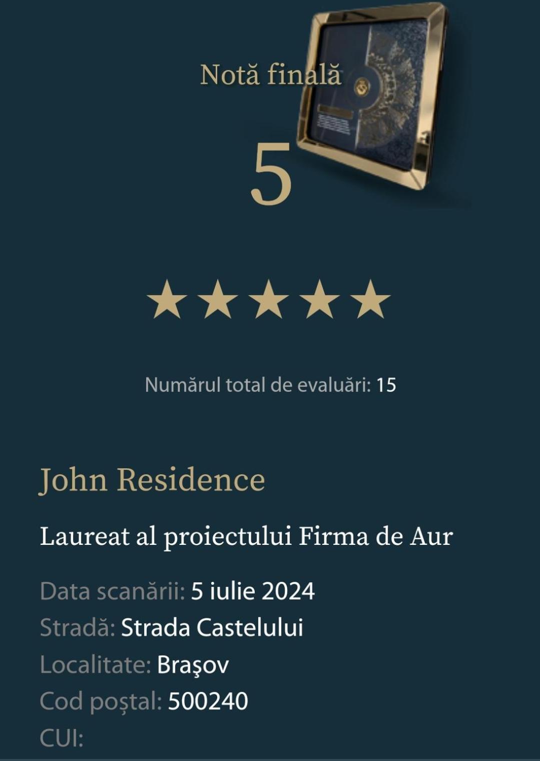 John Residence Apartment Brasov With Parking Option エクステリア 写真